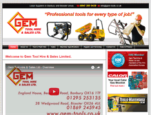 Tablet Screenshot of gem-tools.co.uk